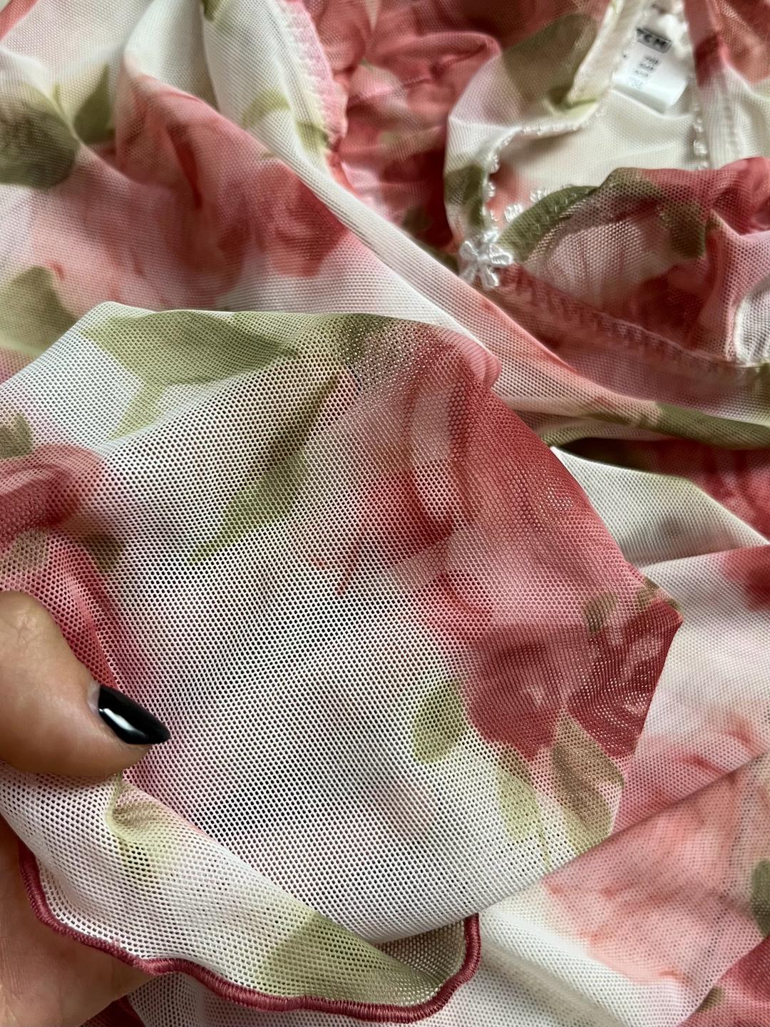 Нет бренда Sheer Floral Cami Top — фото 2
