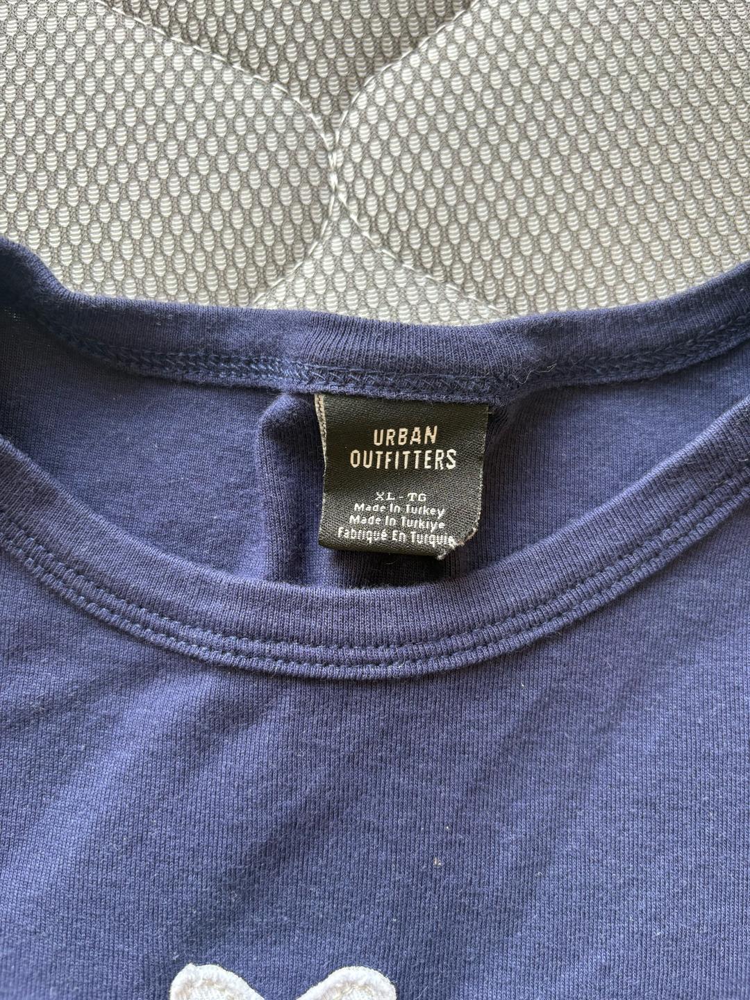Urban Outfitters Тёмно-синие футболка Urban outfitters — фото 2