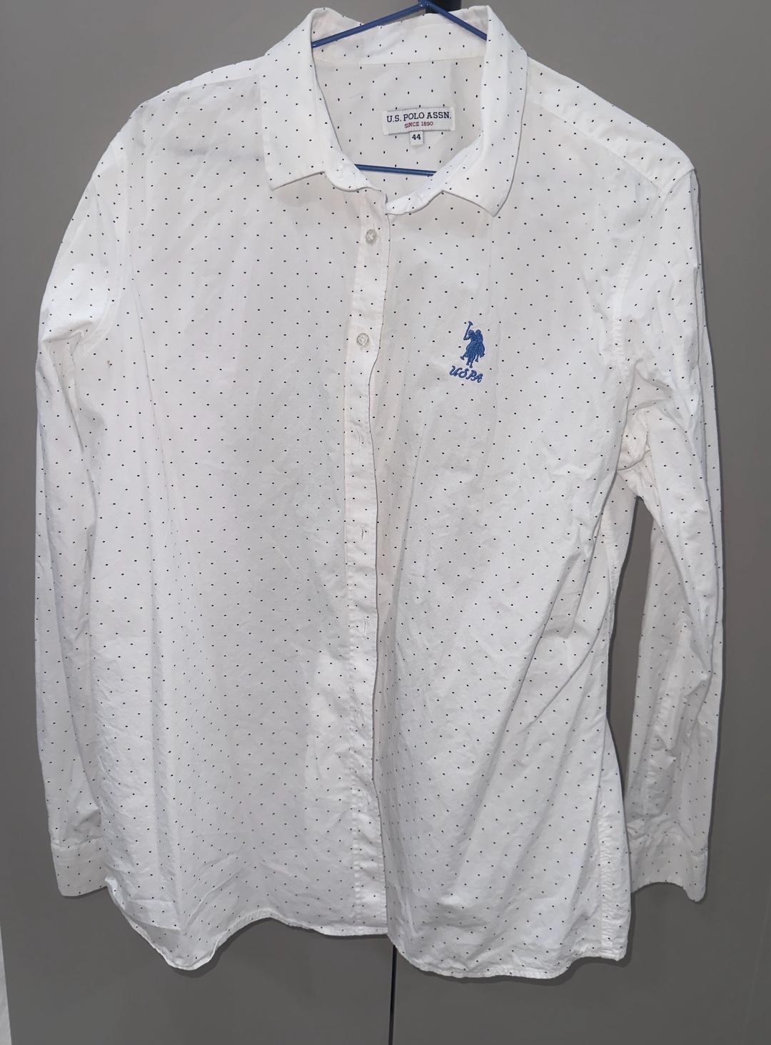 U.S. Polo Assn. Белая рубашка us polo assn — фото 2