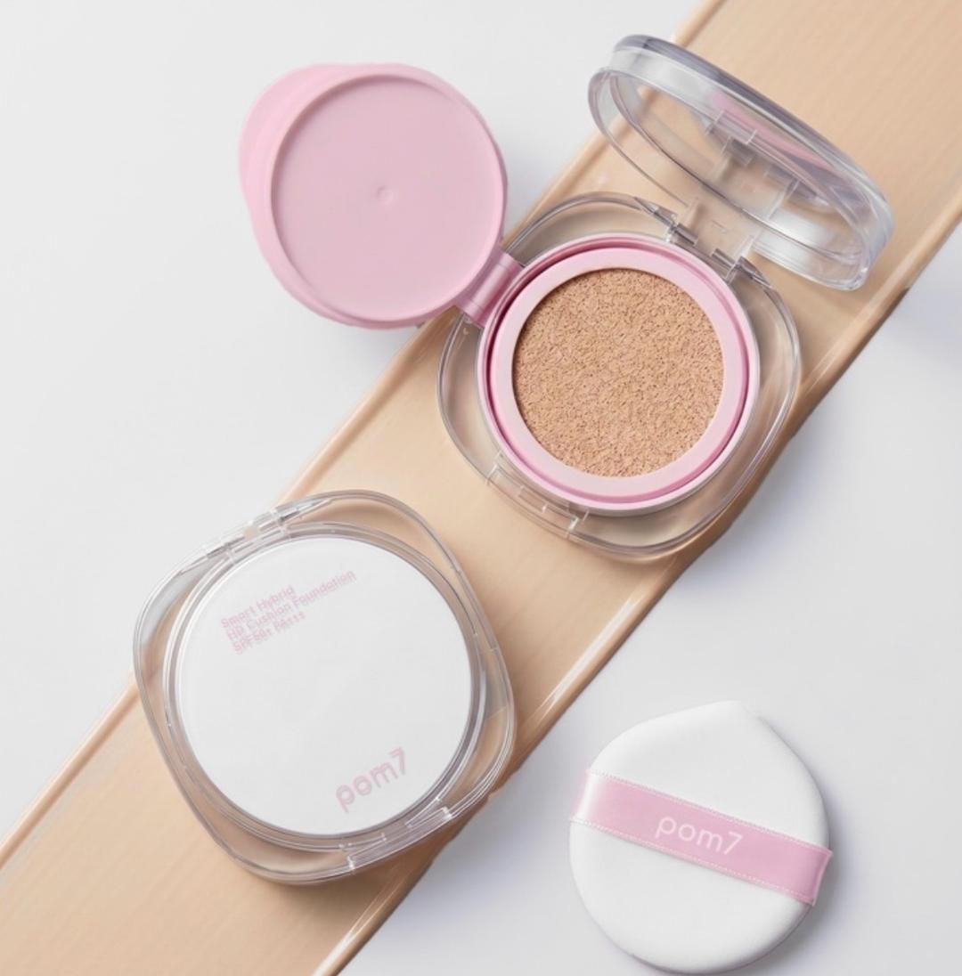 pom7 Кушон POM7 Smart Hybrid HD Cushion Foundation 19, SPF 50+ PA+++. — фото 2