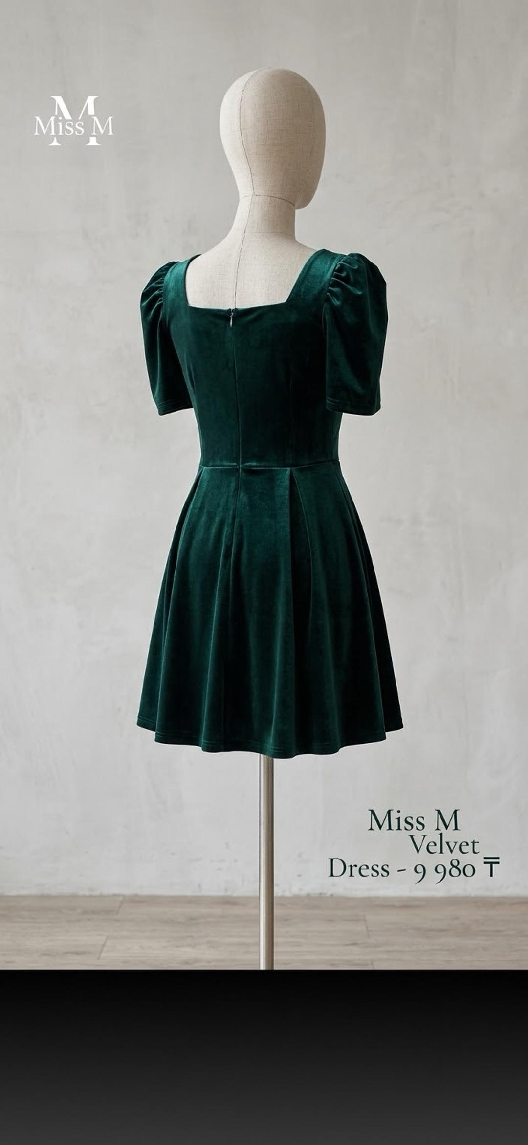 Miss brand Бархатное платье — фото 2