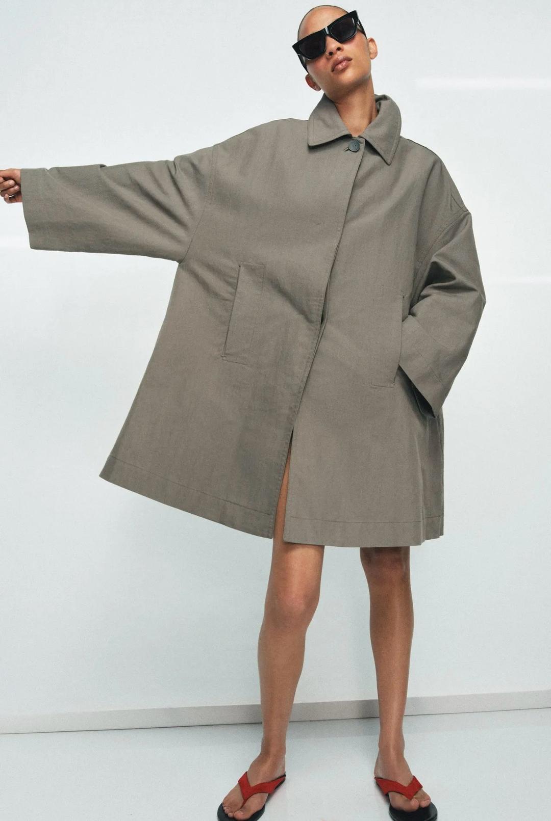 Zara Тренчкот из хлопка Zara — фото 2