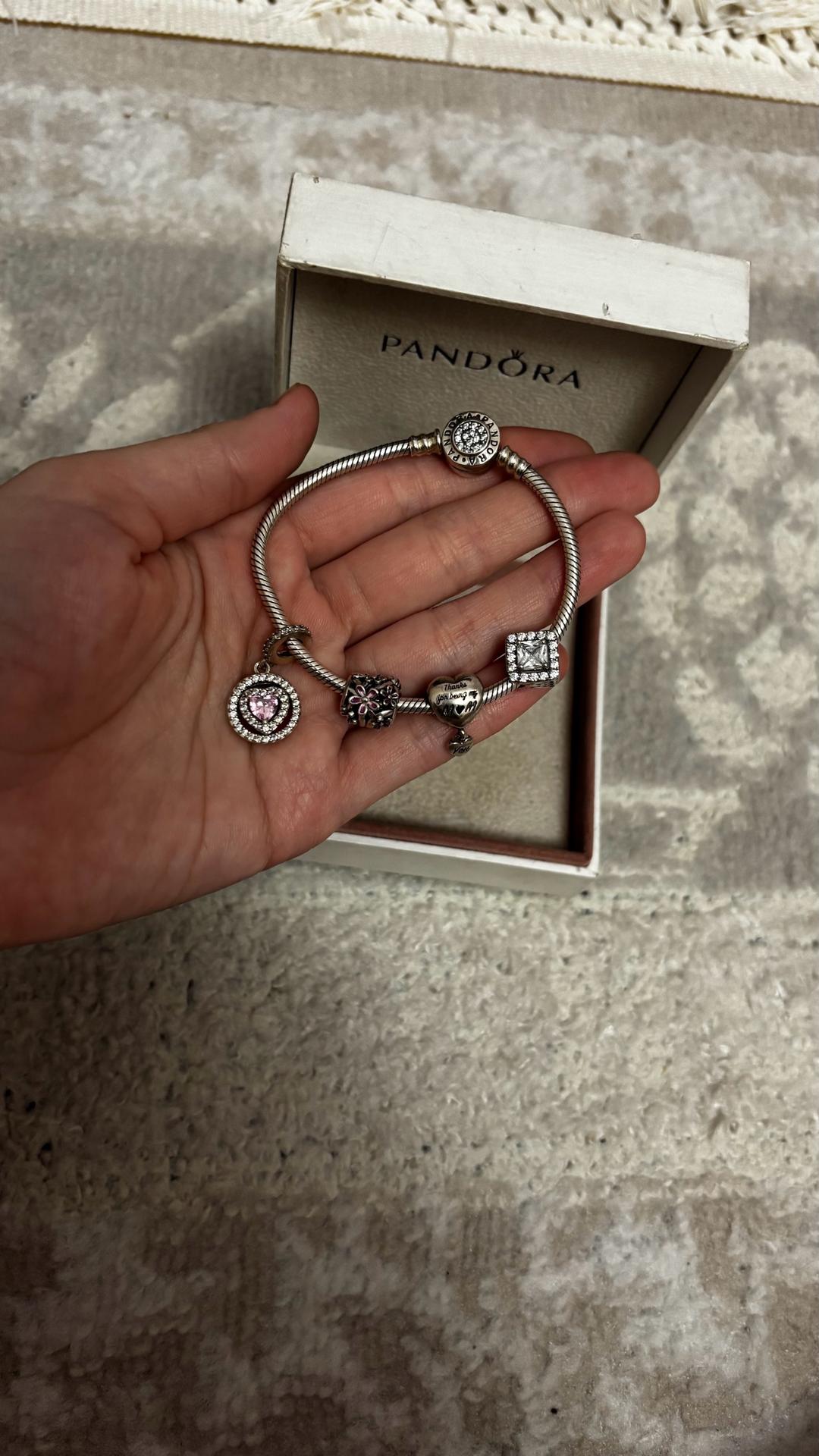 Pandora Серебряный браслет от Pandora 925 пробы, вес 24,01 — фото 2
