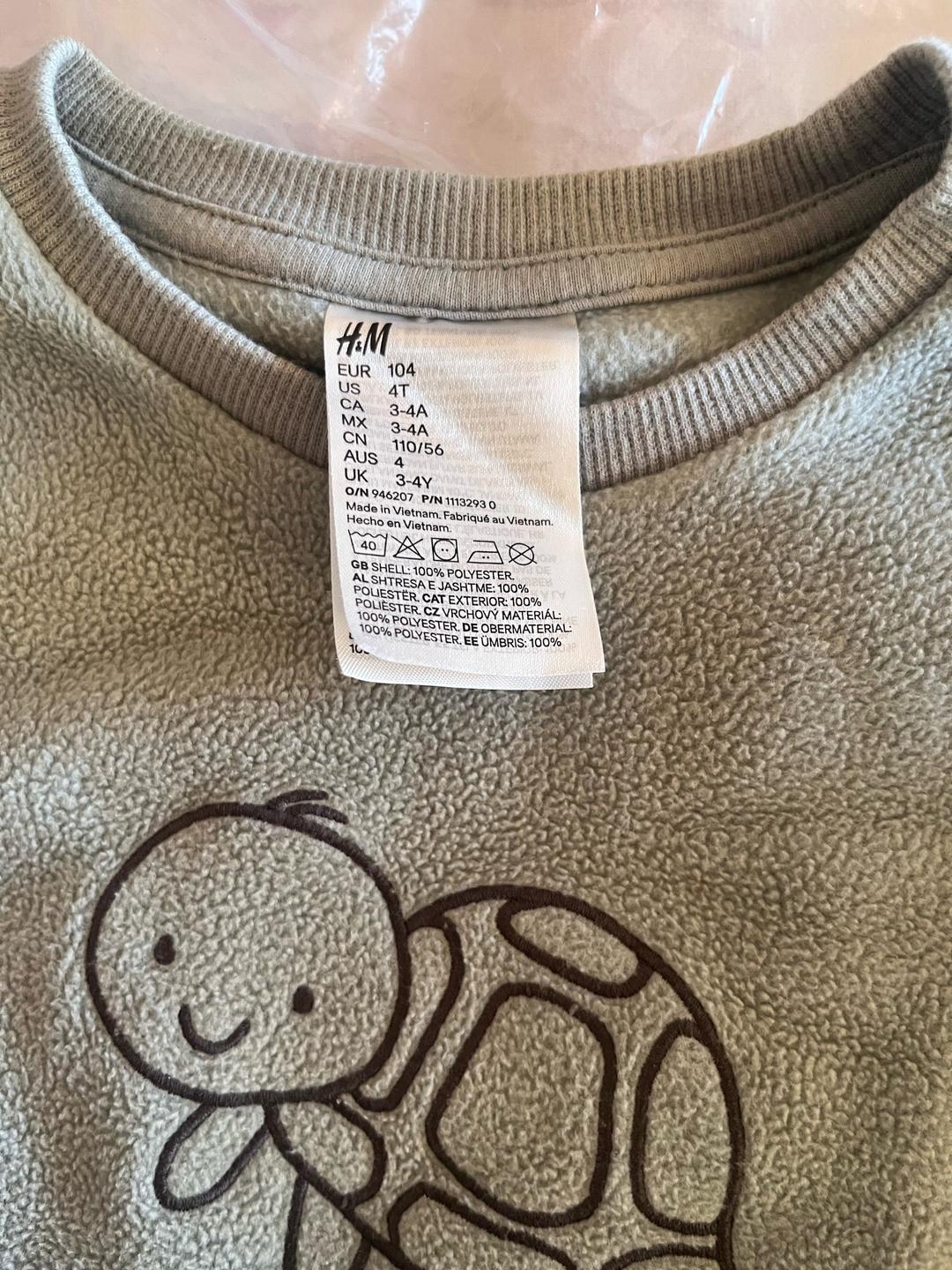 H&M H&M флисовый костюм с принтом черепахи — фото 2