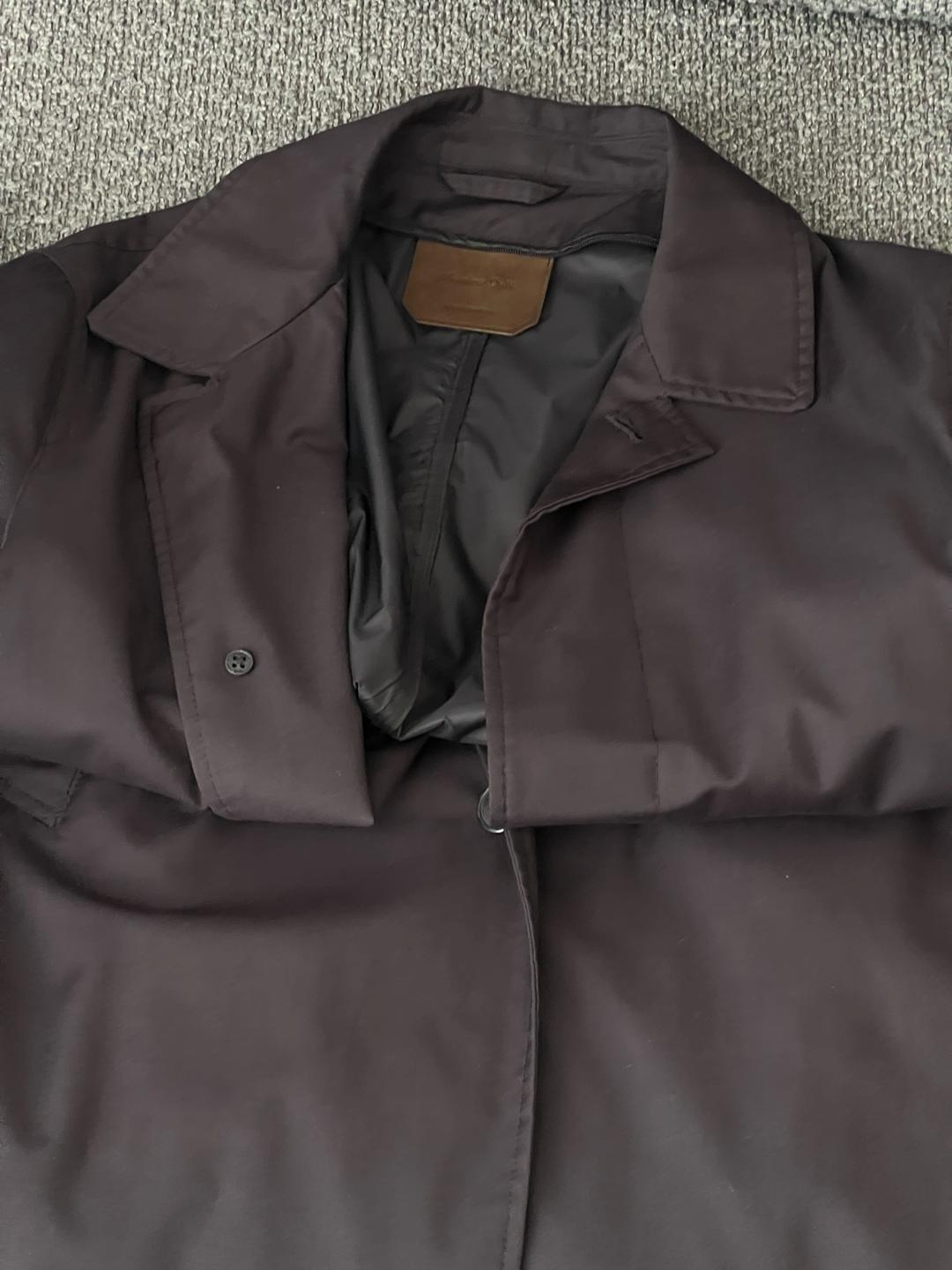 Massimo Dutti Плащ Massimo Dutti темносиний — фото 2
