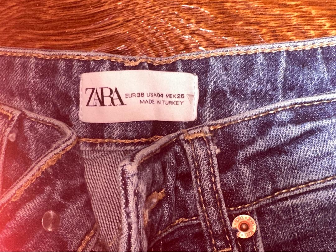 Zara синие джинсы zara — фото 2