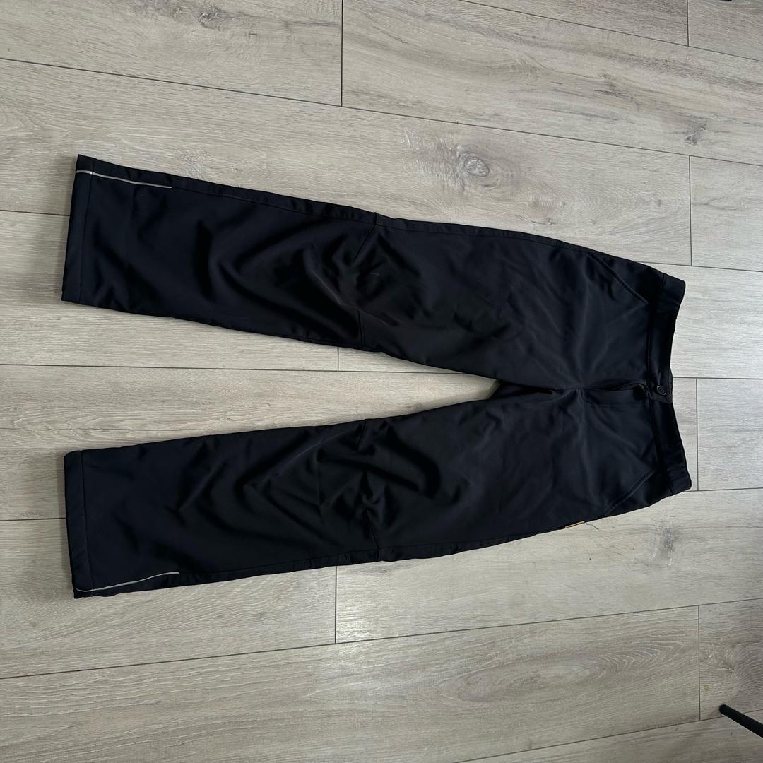 Adidas Утепленные  штаны из плотной плащевой ткани, для зимы. — фото 2