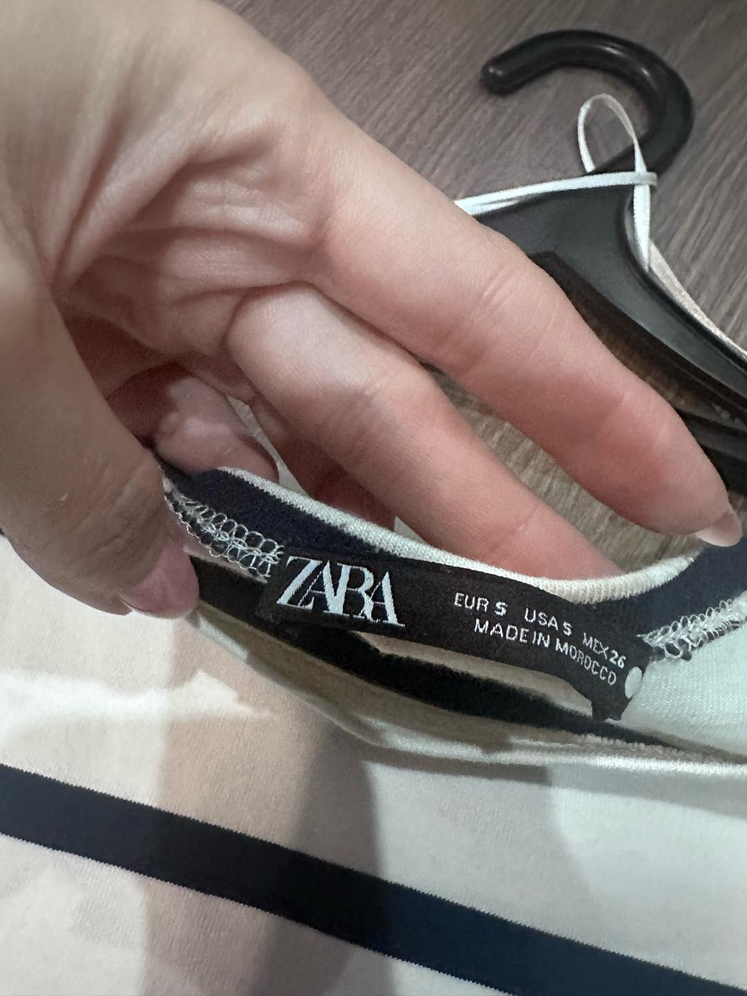 Zara Лонгслив Zara в полоску — фото 2