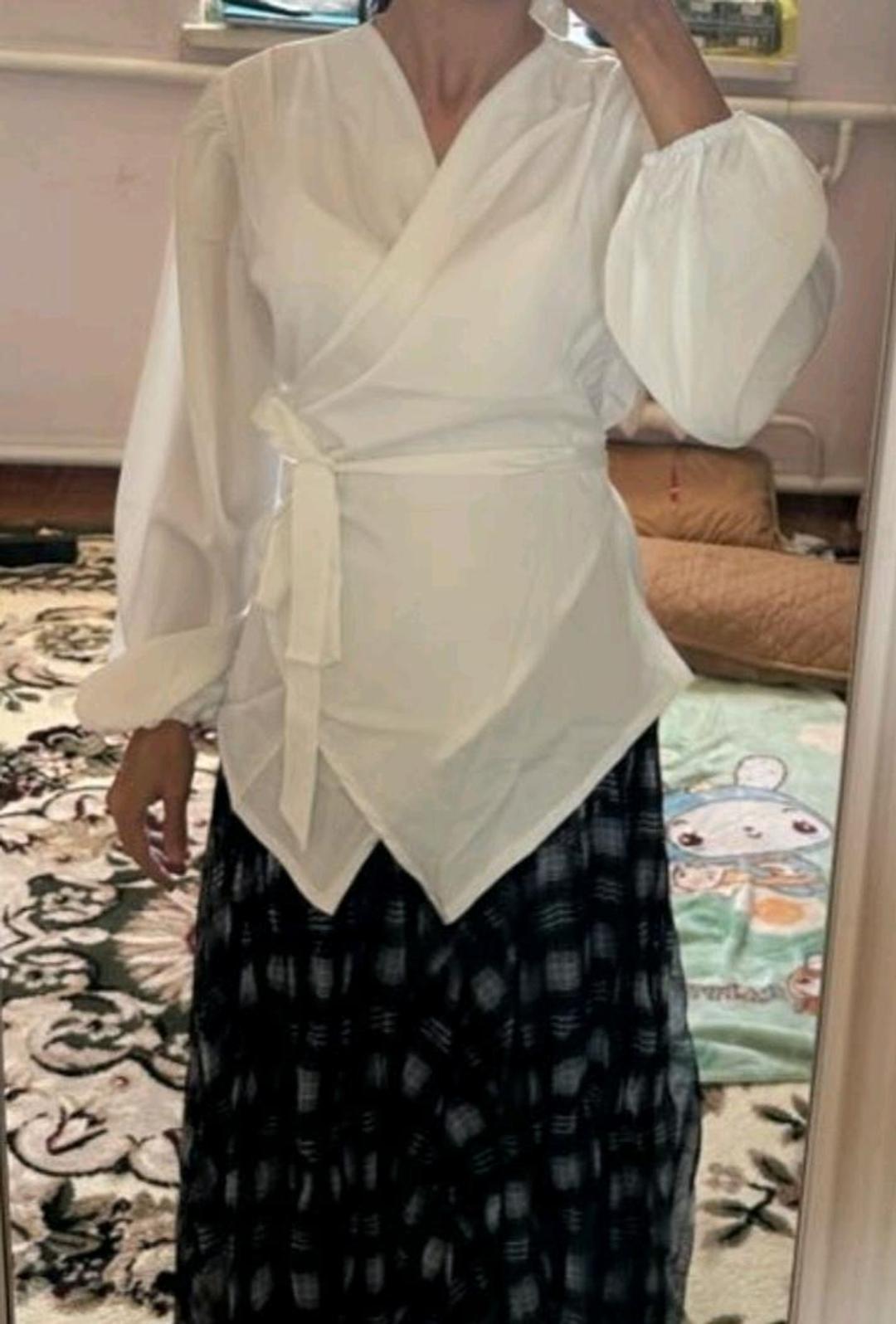 блузка атлас — фото 2