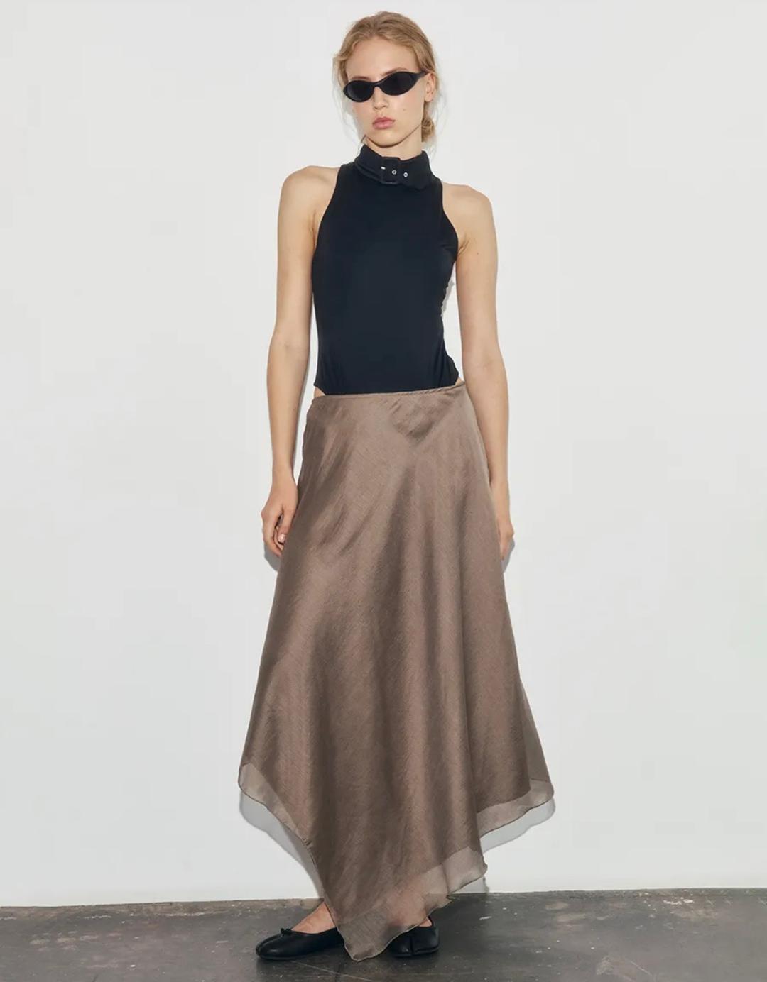 Zara Асимметричная юбка — фото 2