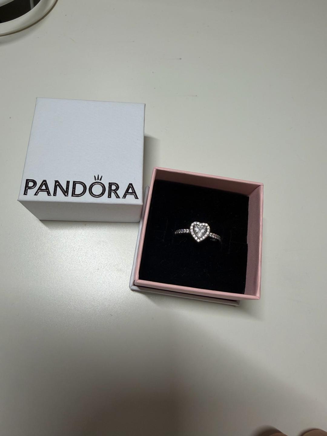 Pandora Кольцо Pandora с сердцем — фото 2