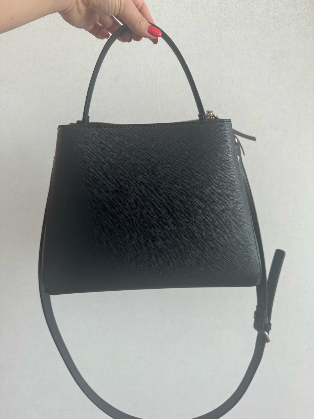 Zara Черная сумка кроссбоди из экокожи Zara — фото 2