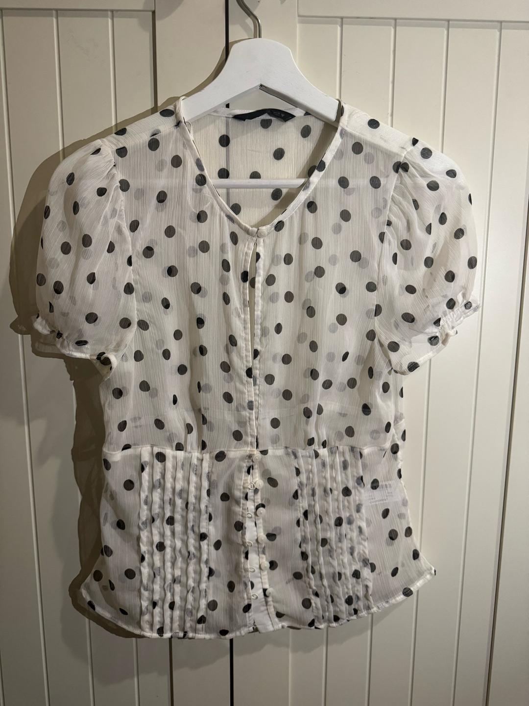 Zara Блуза Zara в горошек — фото 2