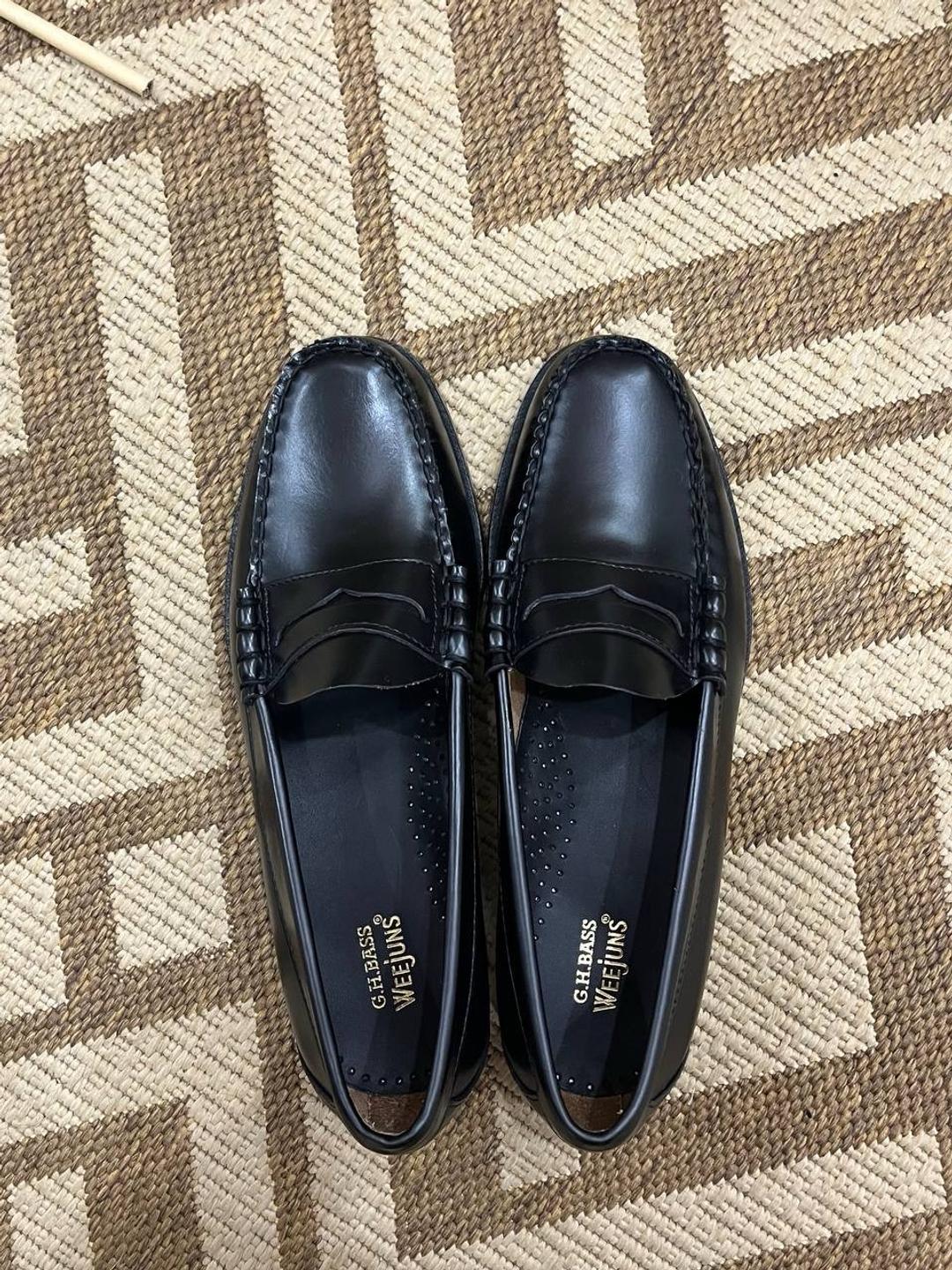 G.H. Bass & Co. Черные кожаные лоферы G.H. Bass. Larson Weejuns Penny Loafer — фото 2