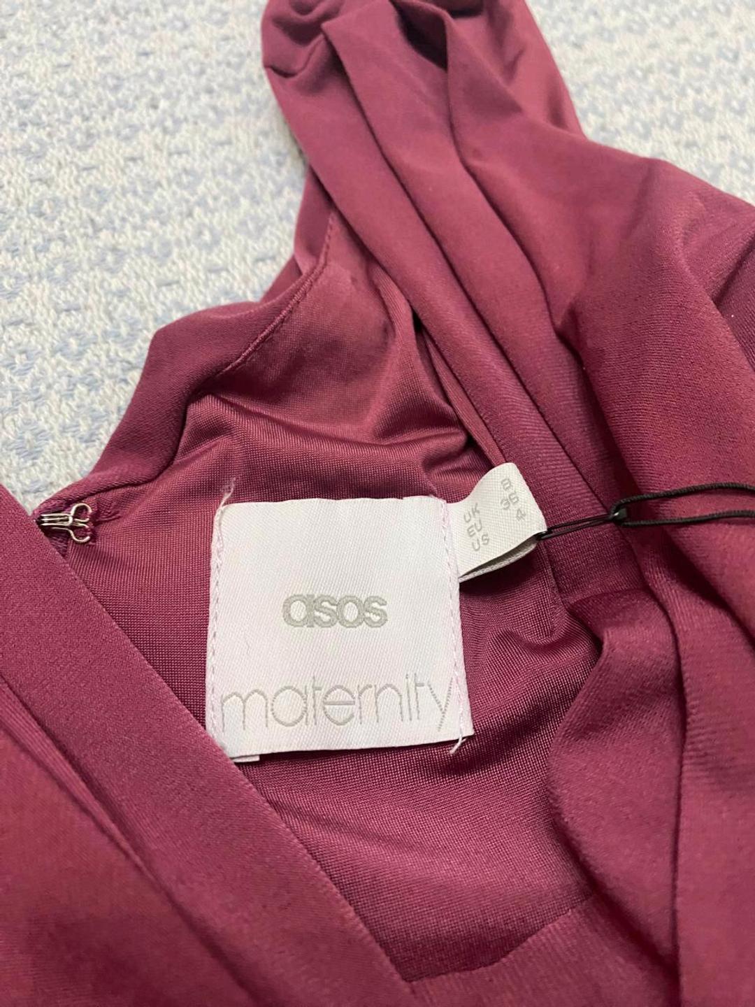 ASOS Бордовое платье asos — фото 2