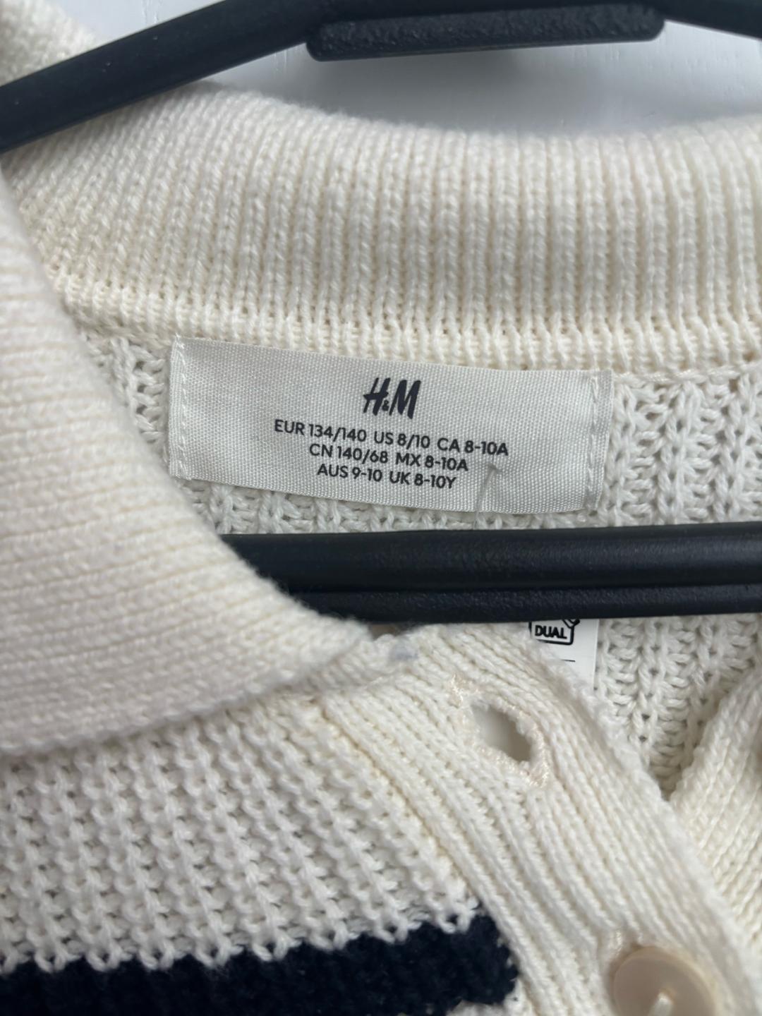 H&M Вязаный свитер H&M в полоску — фото 2
