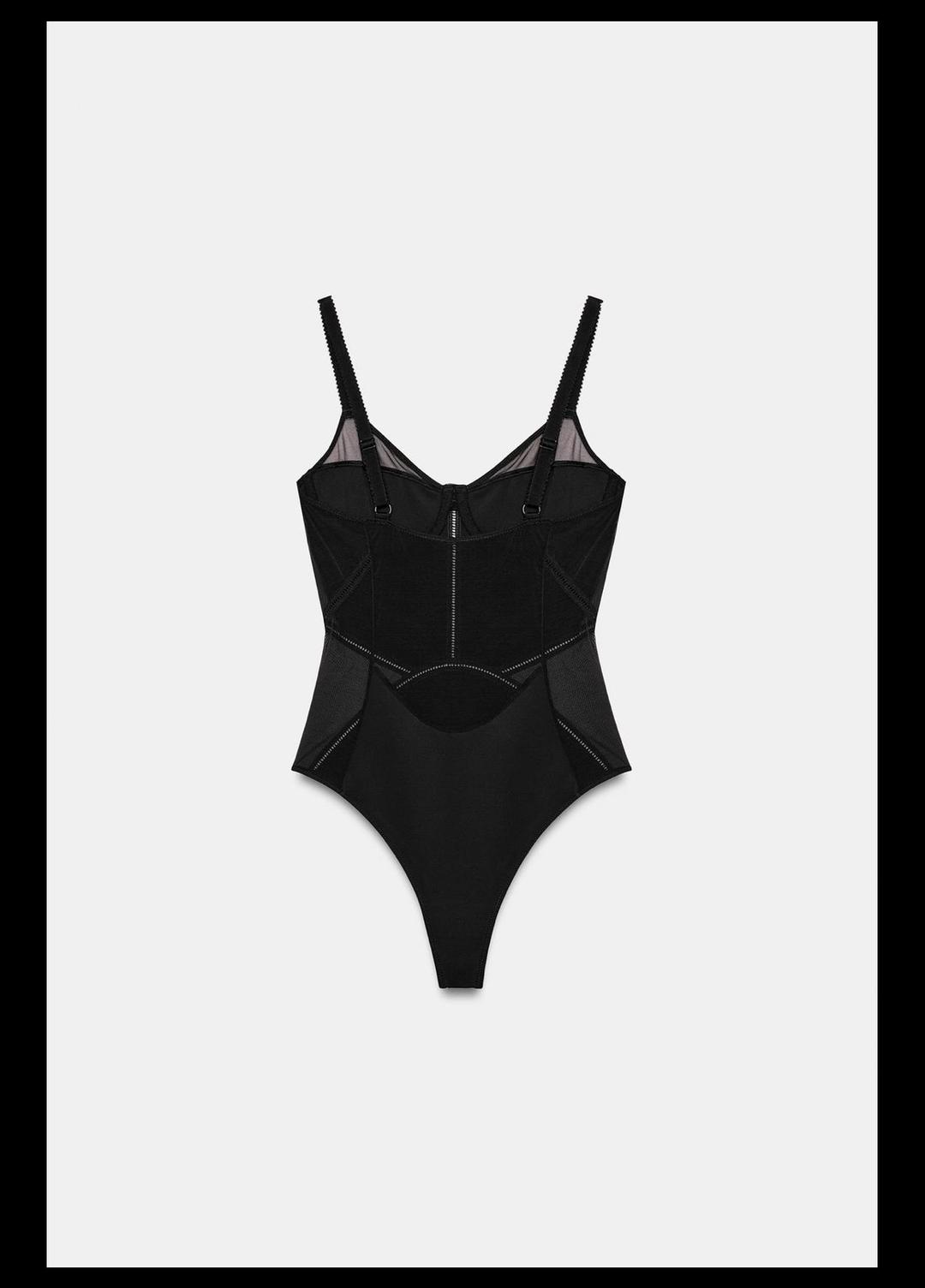 Zara боди со вставками из сетки ZARA🖤 — фото 2