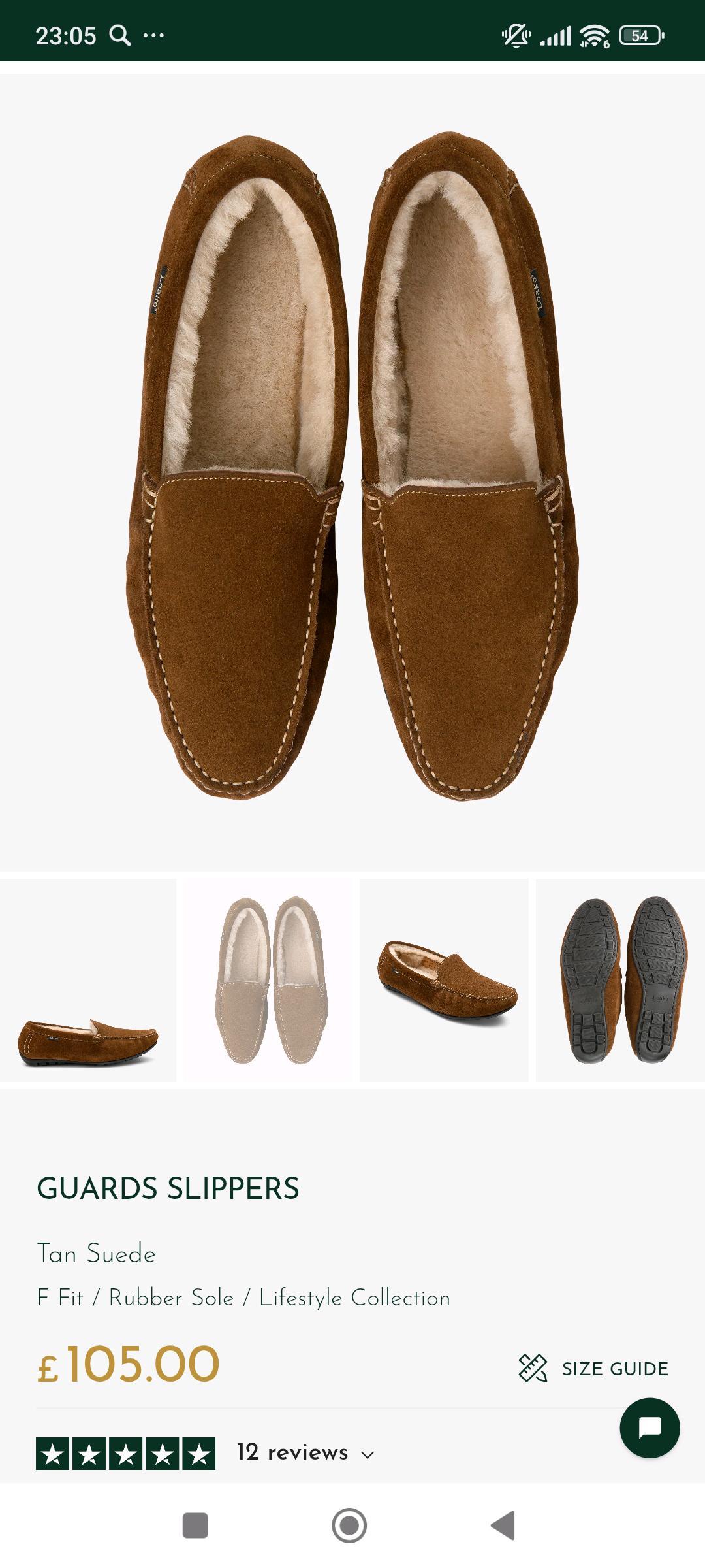 loake Мужские мокасины / домашние туфли Loake (UK 7 / 41 р) с мехом — фото 2
