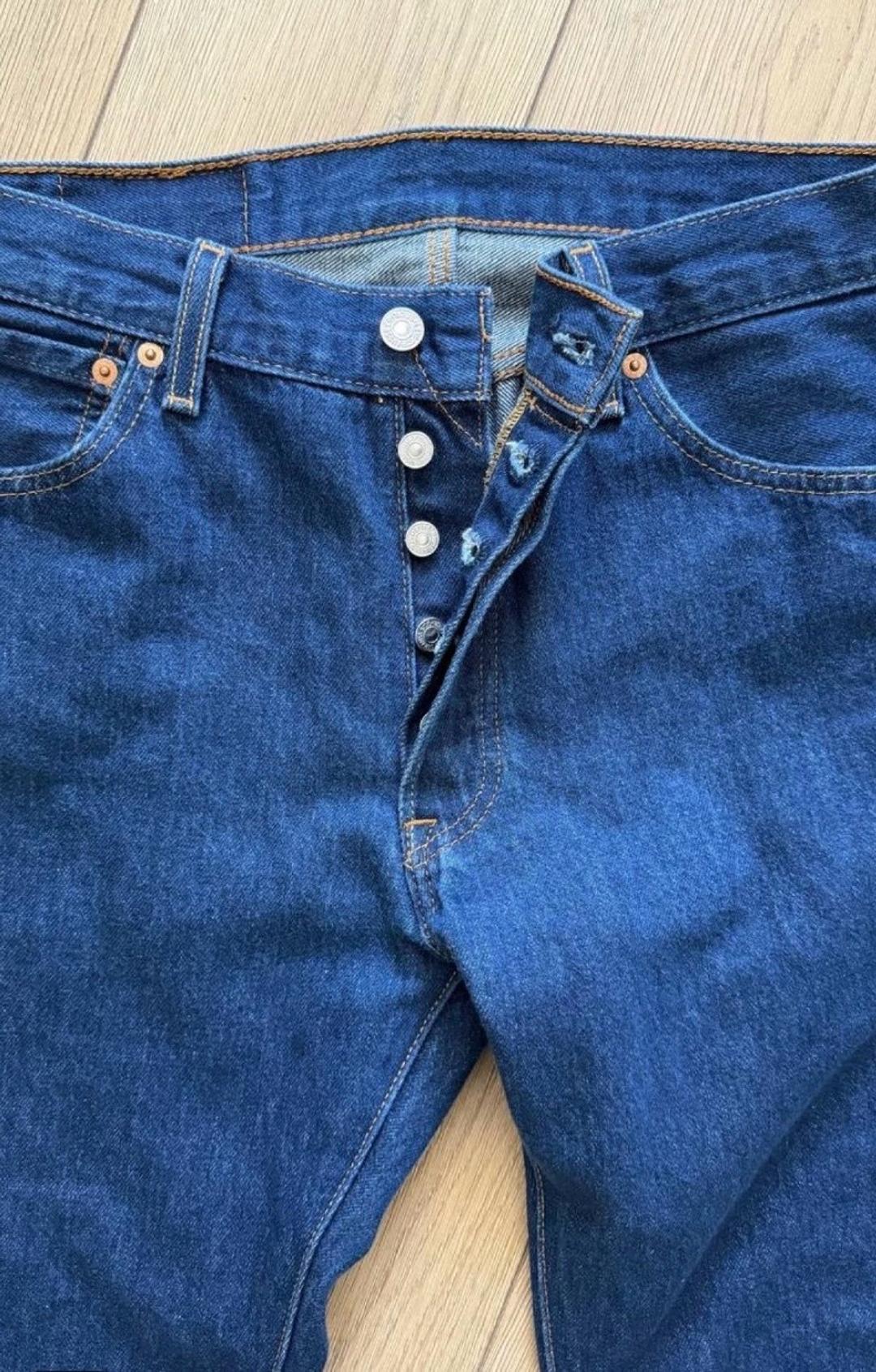 Levi's Мужские темно-синие джинсы Levi’s 501 Shrink To Fit (30х29) — фото 2