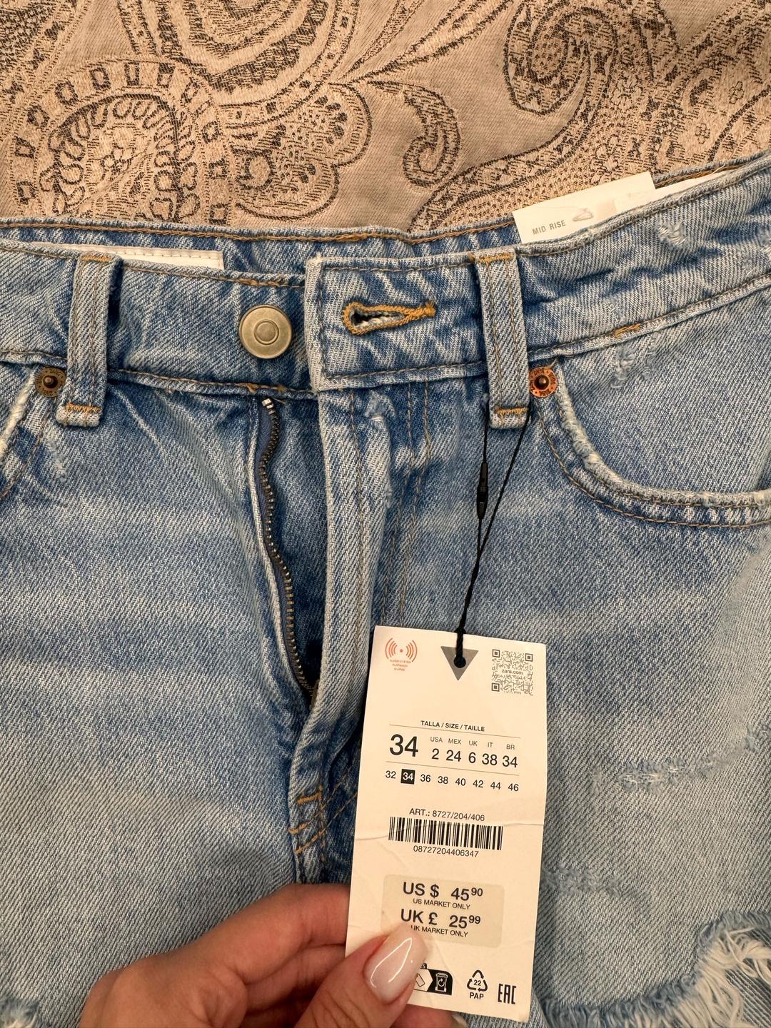 Zara Джинсовые шорты ZARA — фото 2