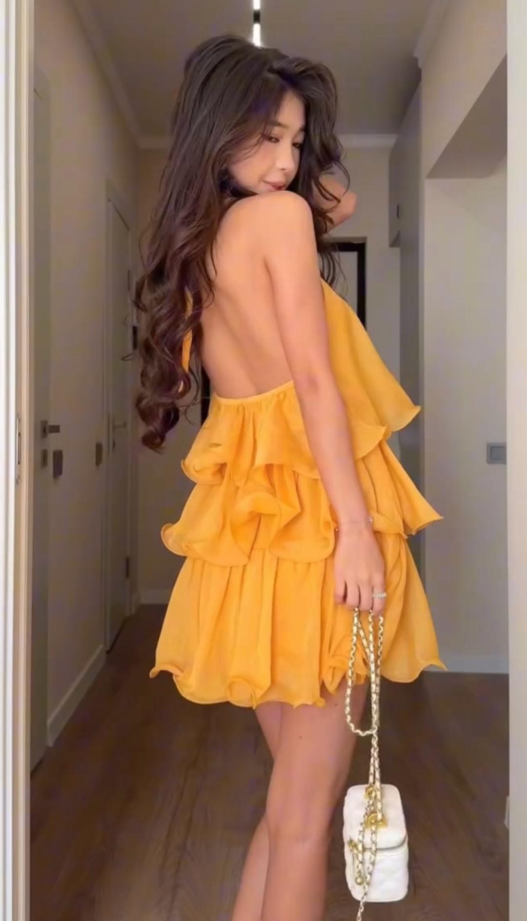 Нет бренда мини платье💛 — фото 2