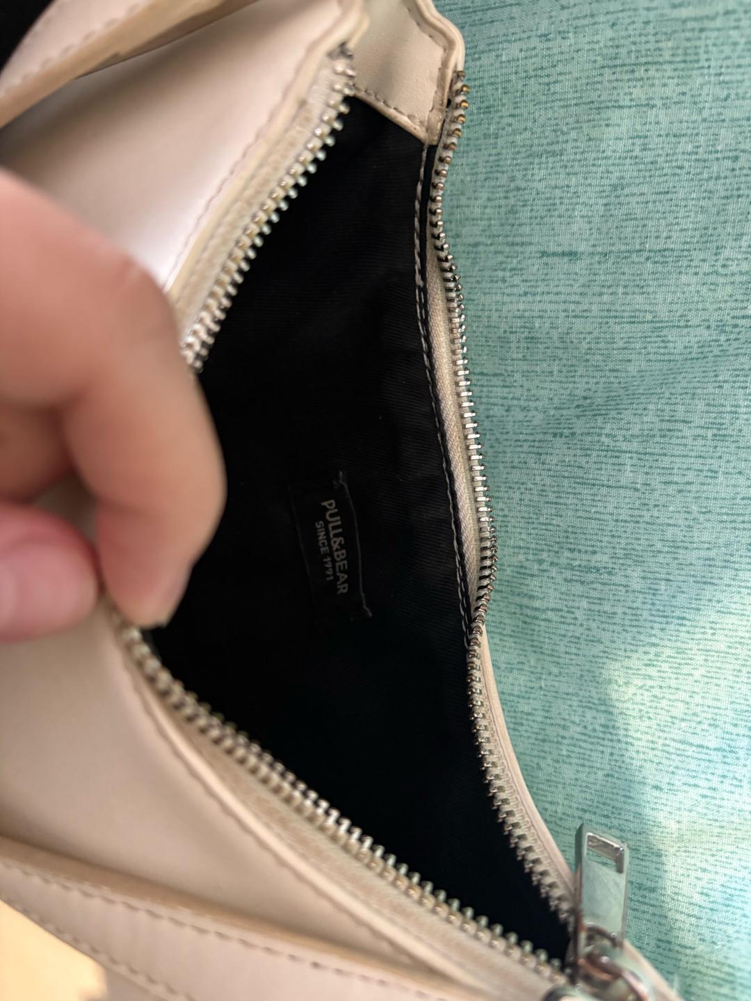 Pull & Bear Женская сумка (багет), цвет молочный/кремовый — фото 2