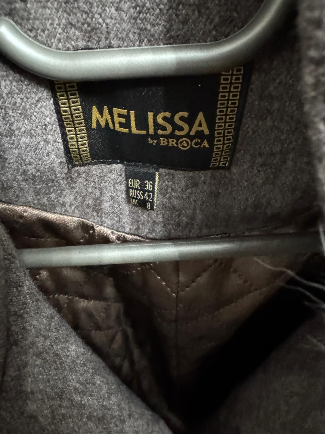 MELISSA BY BRACA Серое пальто — фото 2