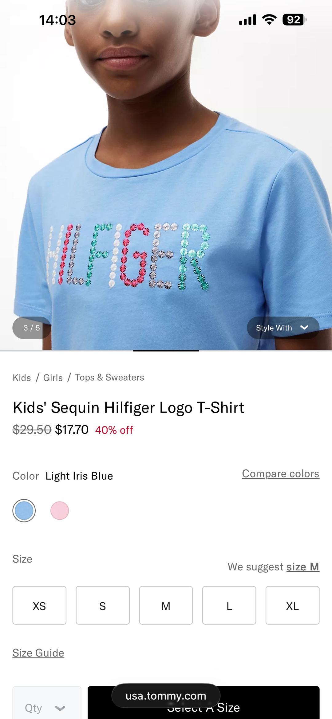 Tommy Hilfiger Детская футболка Tommy Hilfiger — фото 2
