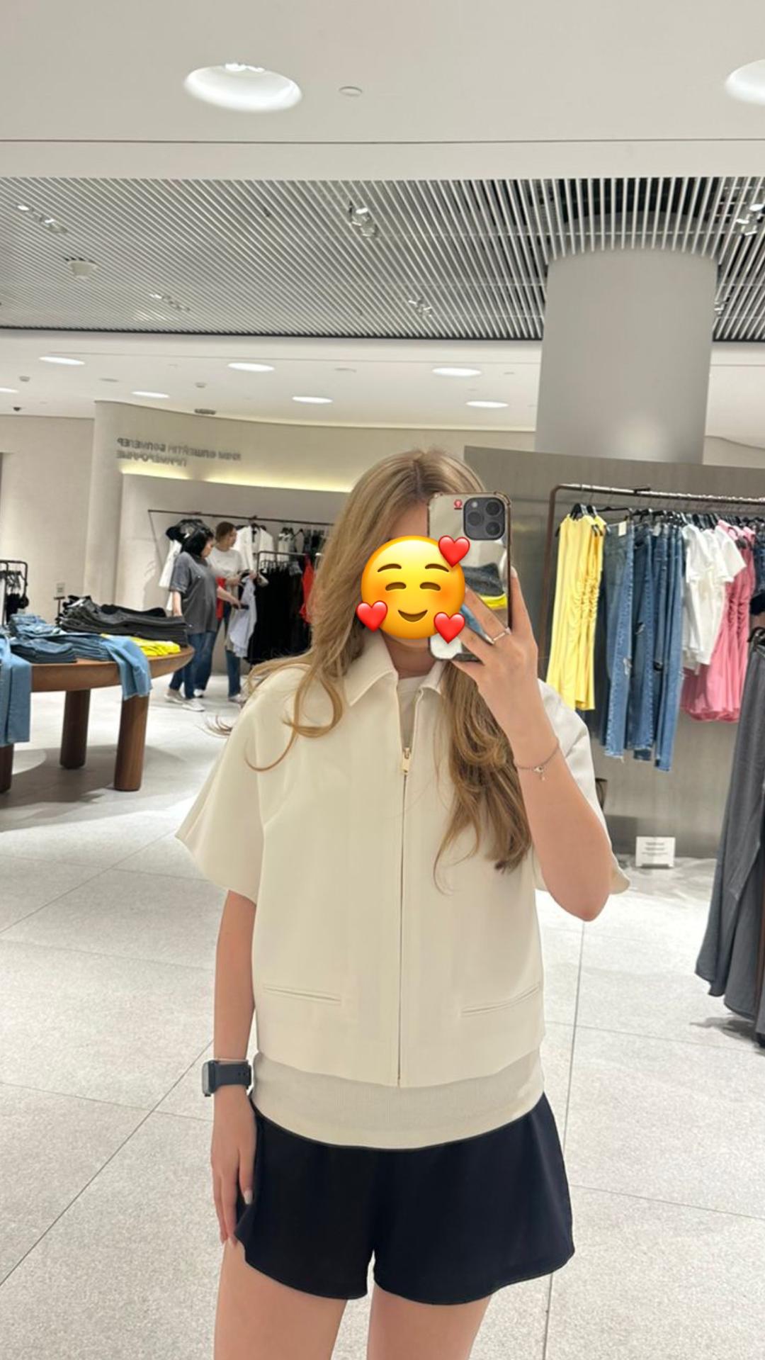 Zara Укороченный жакет на молнии — фото 2