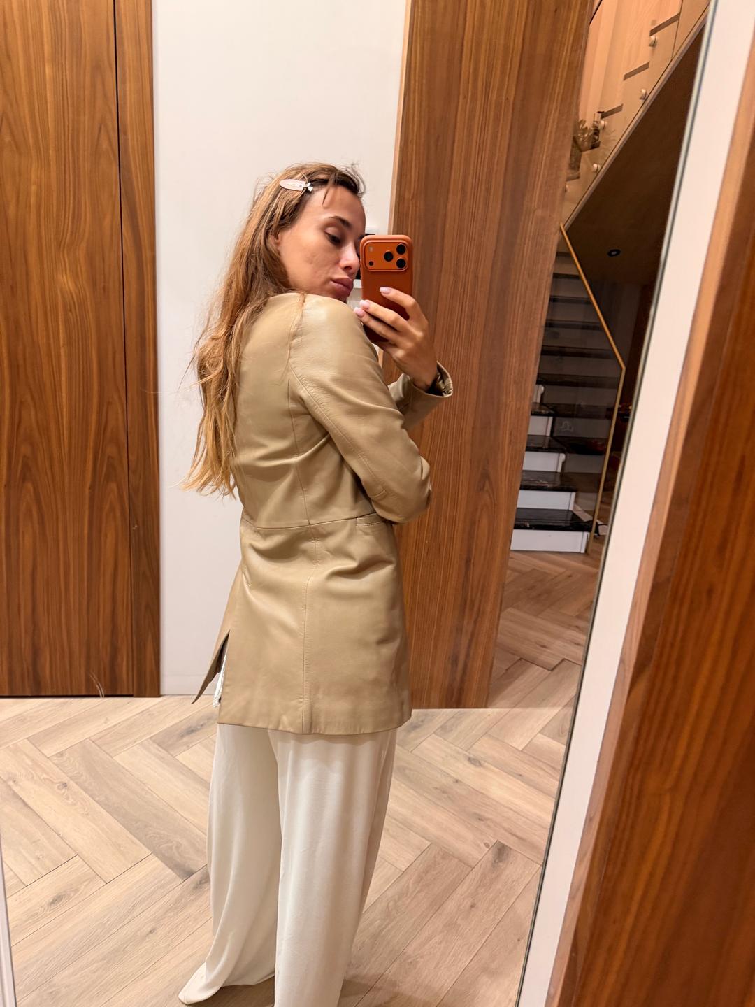 Massimo Dutti Кожаный пиджак — фото 2