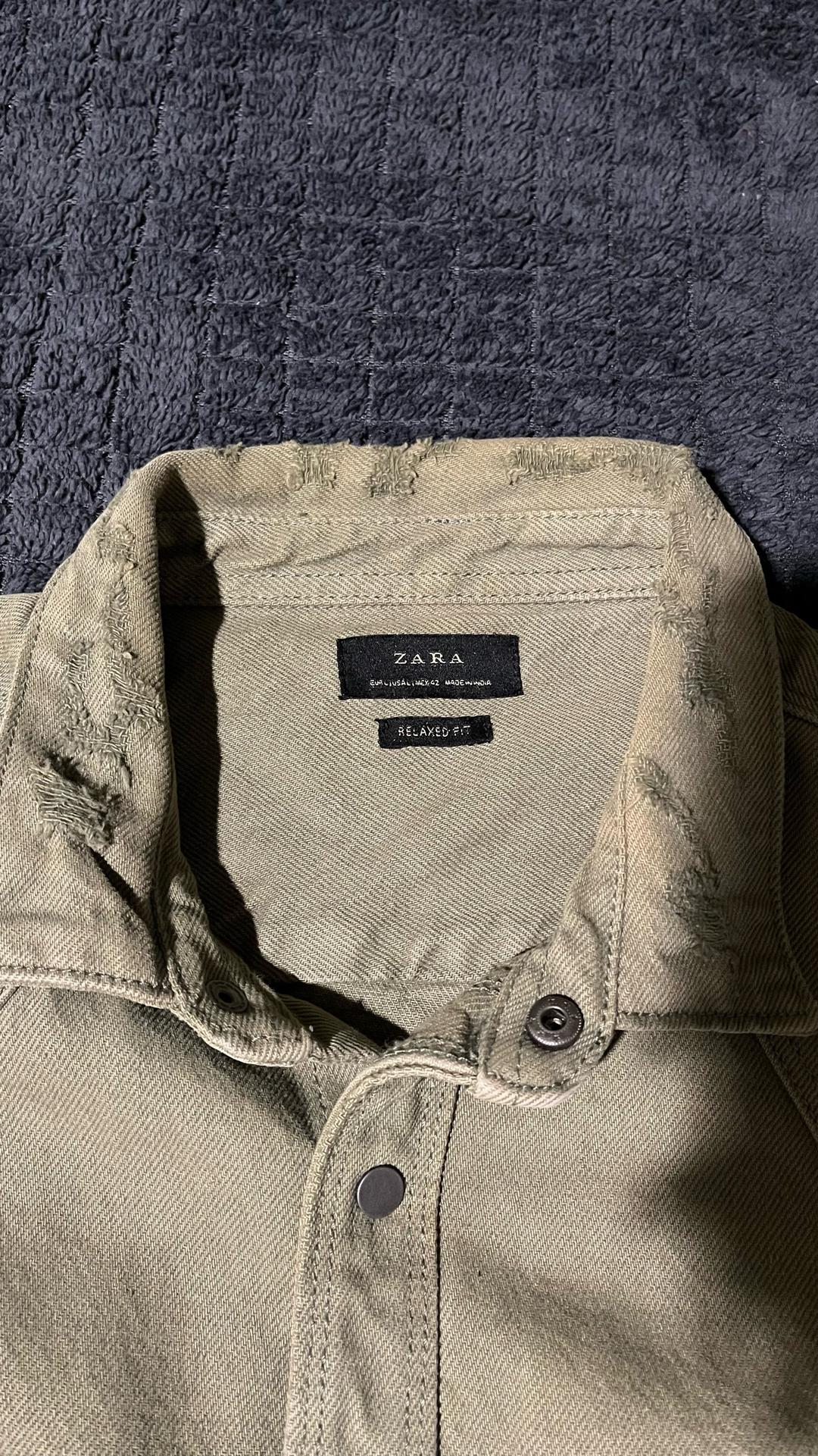 Zara Distressed denim jacket Zara — фото 2