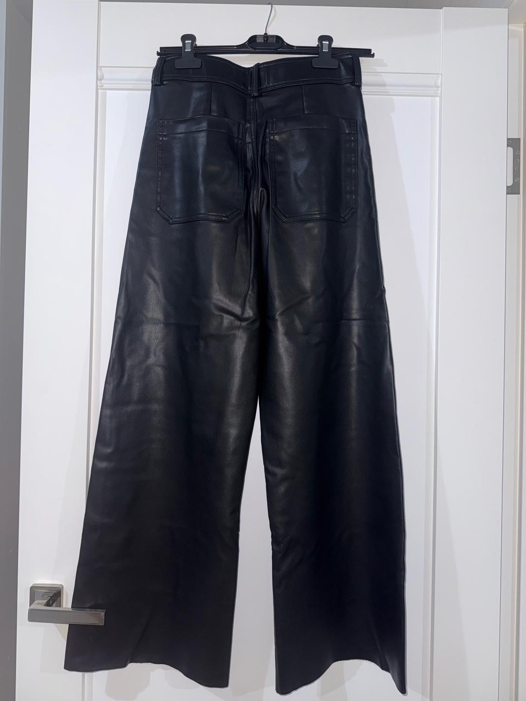 Zara Брюки из экокожи — фото 2