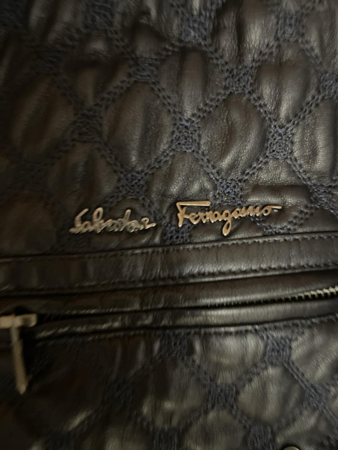 Salvatore Ferragamo Мужская кожаная дубленка Salvatore Ferragamo — фото 2