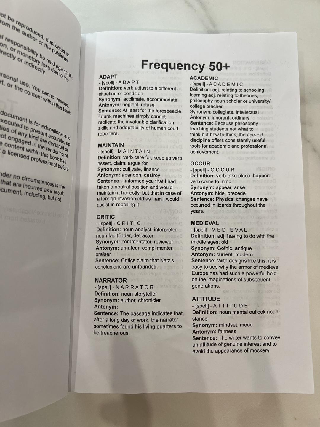 Test Prep Camp Top 3500 High-Frequency Words for SAT — фото 2