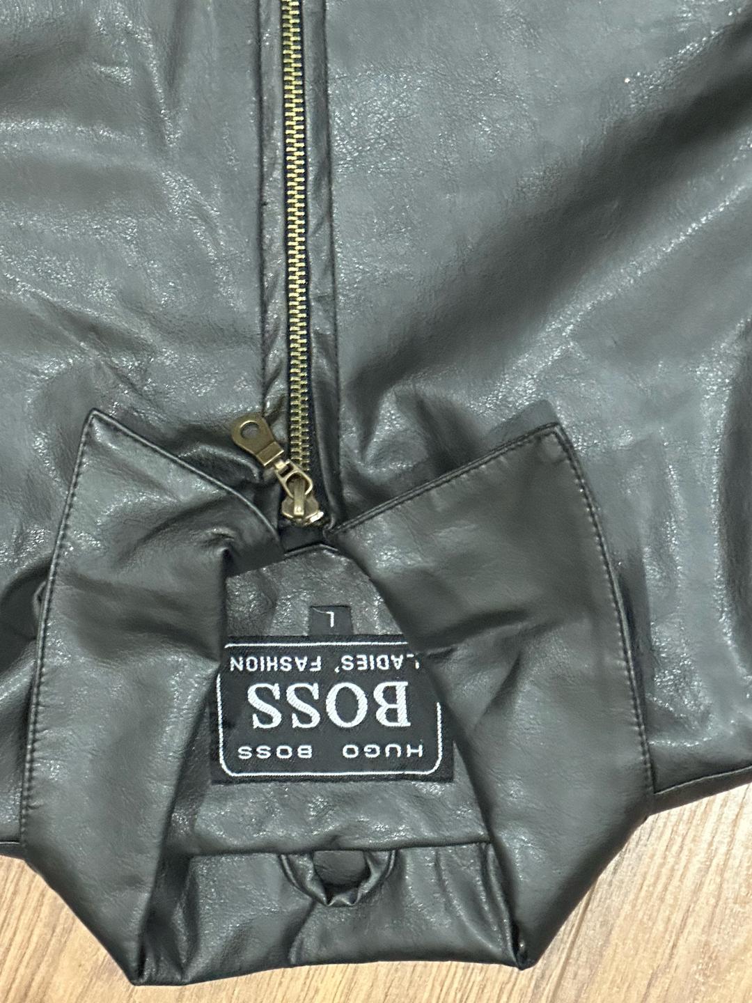 Hugo Boss Винтажная кожаная куртка — фото 2