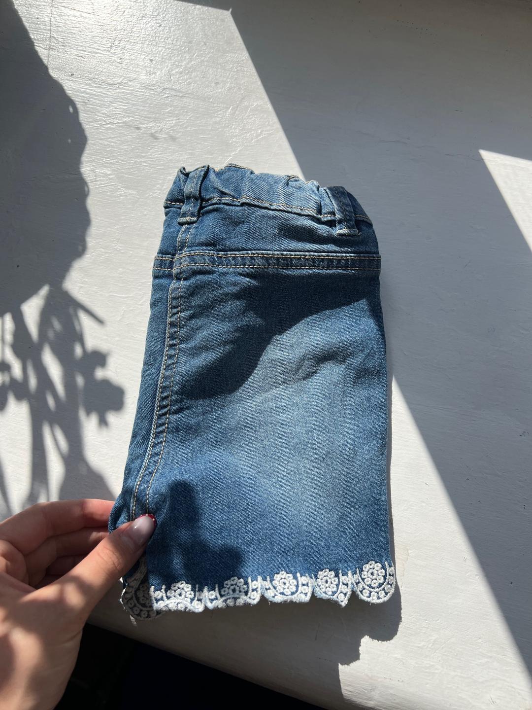 topomini Джинсовые шорты для девочки 92 размер — фото 2