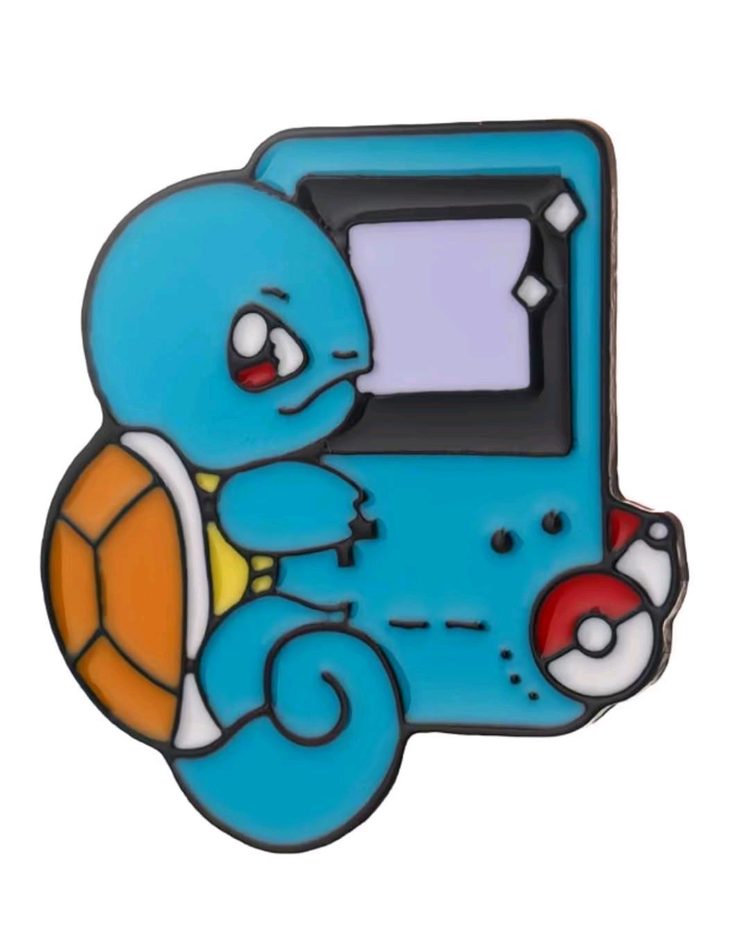 Нет бренда Значок металлический: Сквиртл и Game Boy (Pokémon / Покемон) — фото 2