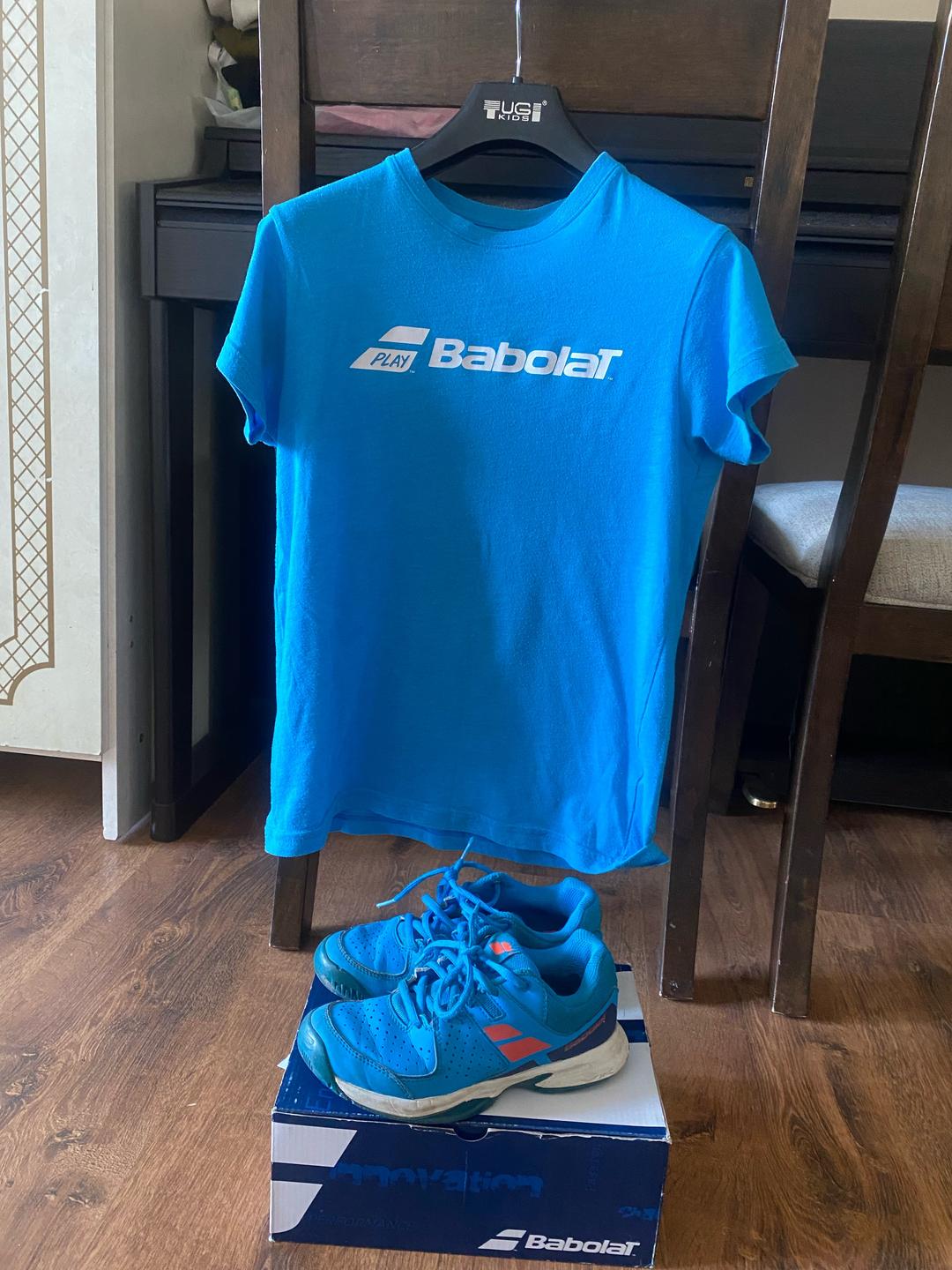 Babolat Кроссовки детские Babolat 34 и футболка 130 — фото 2