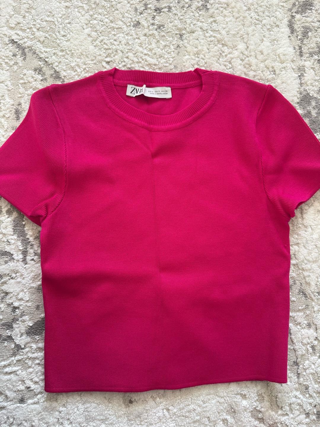 Zara Розовая футболка/топик — фото 2