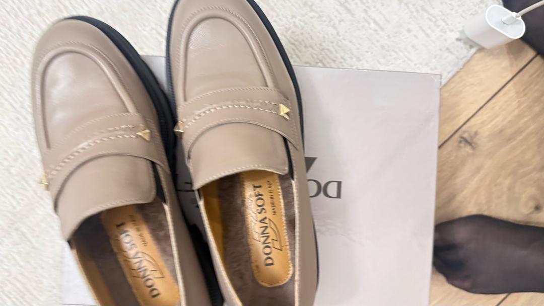 Donna soft Лоферы Donna soft made in Italy 37/5 подойдут на 38  утепленные,  мягкие — фото 2