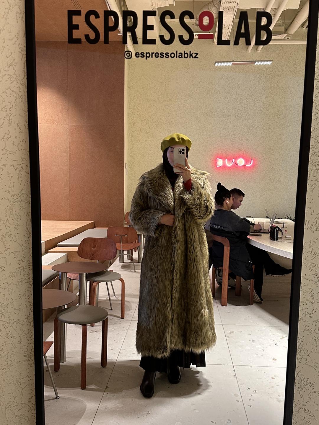 Нет бренда Искусственная длинная шуба BULGAKOVA — фото 2
