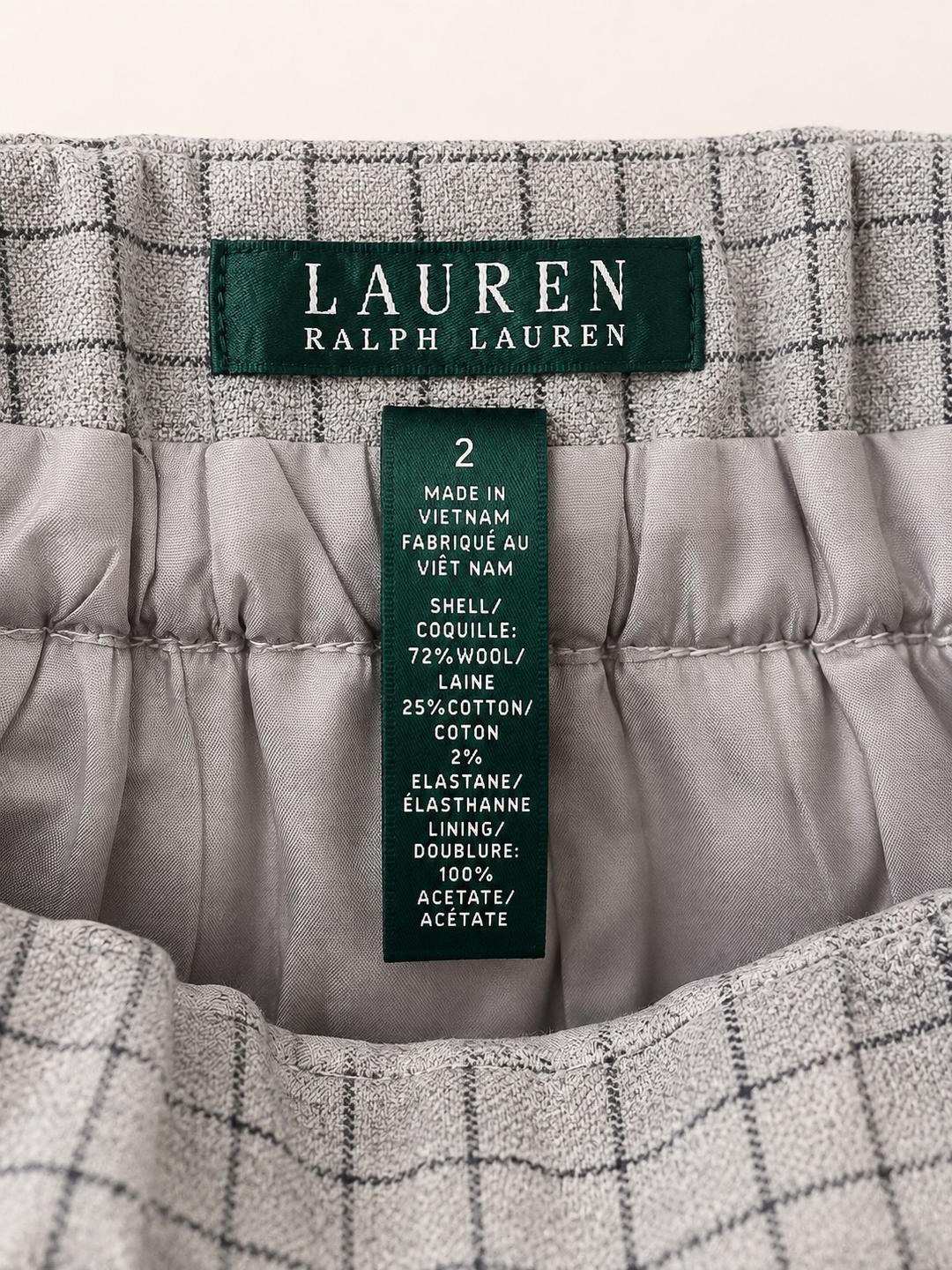 Lauren Ralph Lauren Шерстяная юбка Lauren Ralph Lauren в клетку — фото 2