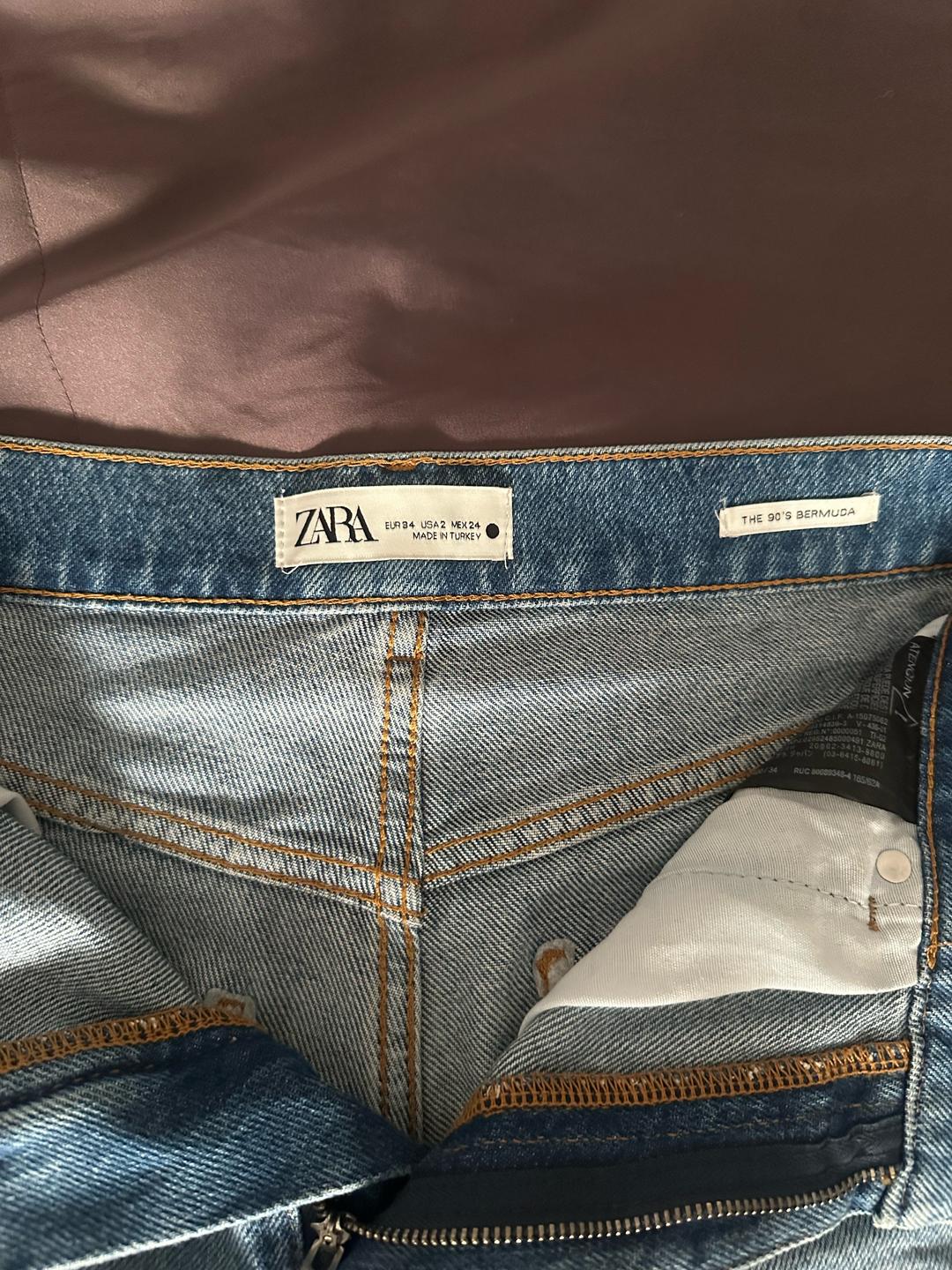 Zara Джинсовые шорты ZARA — фото 2