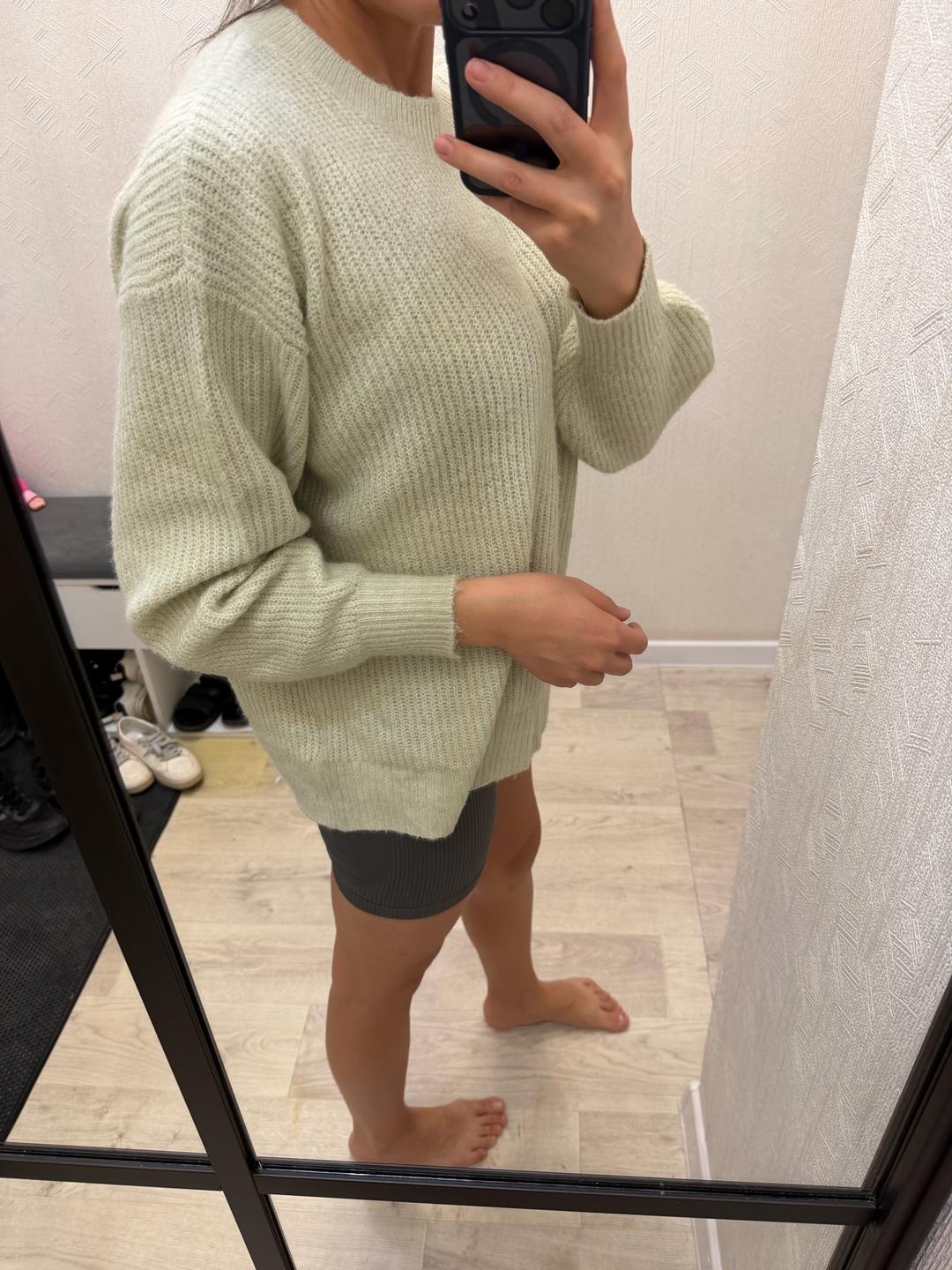 H&M Свитер светло фисташкового цвета — фото 2