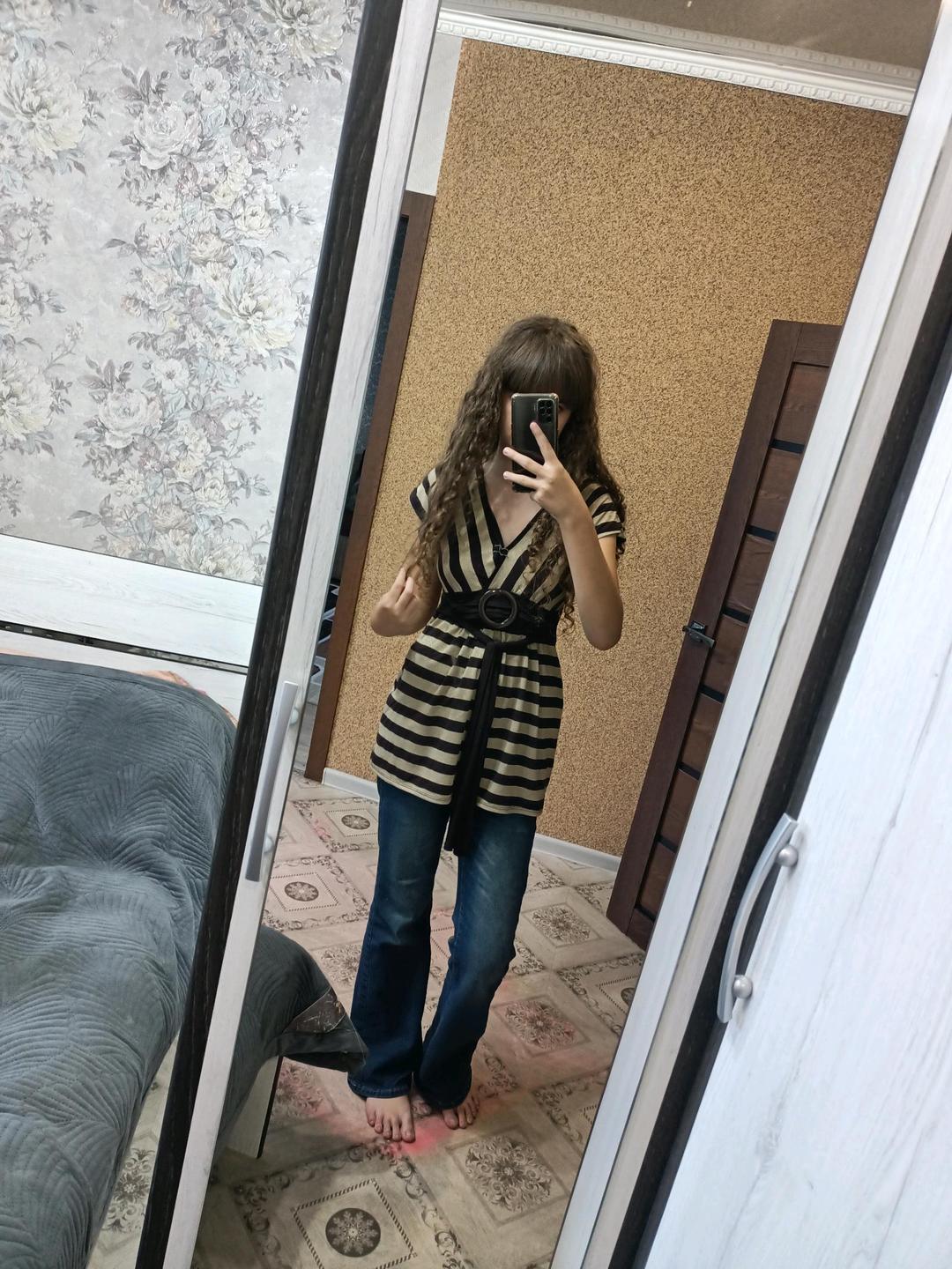 New Look Стильная туника / топ New Look в полоску (стиль Y2K) — фото 2