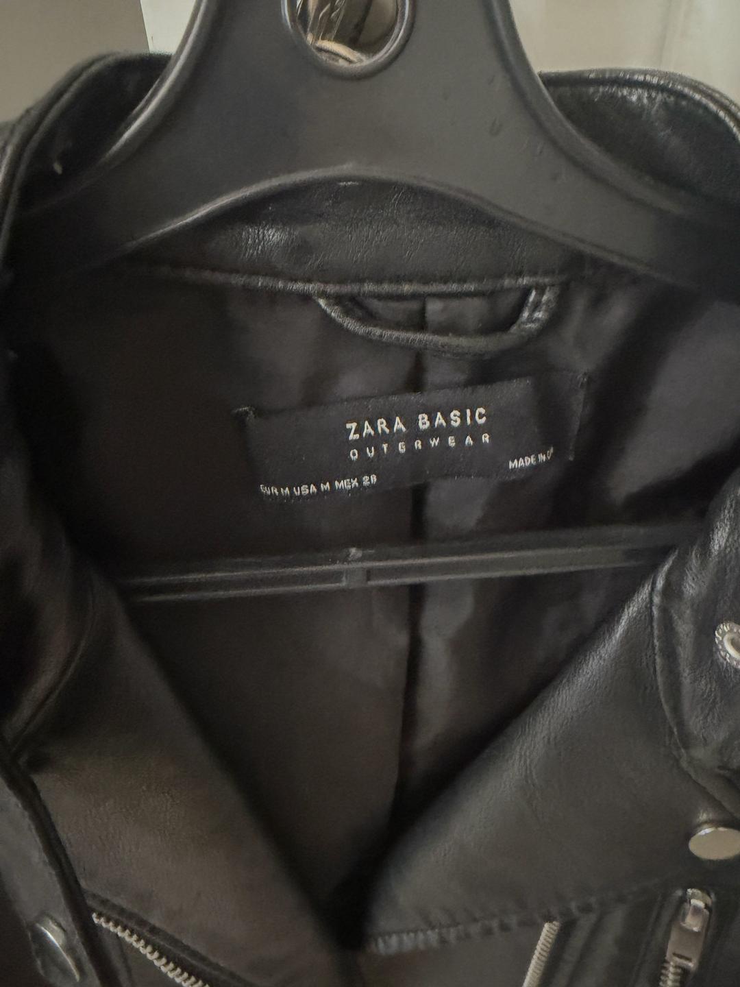 Zara Куртка кожанка ZARA BASIC — фото 2