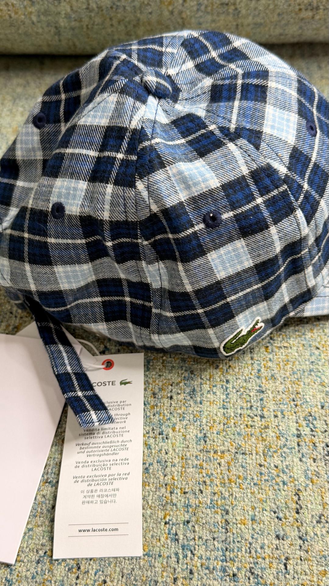 Lacoste Кепка Lacoste в клетку — фото 2