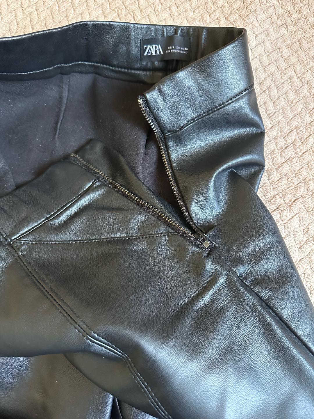 Zara Брюки ZARA из экокожи — фото 2