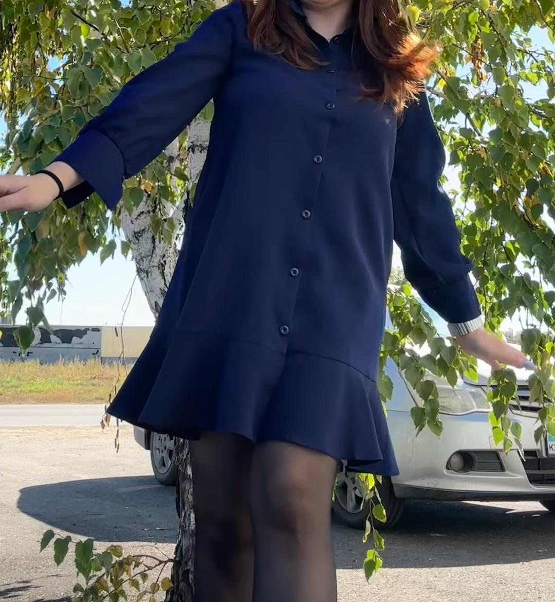 Нет бренда Синее платье — фото 2