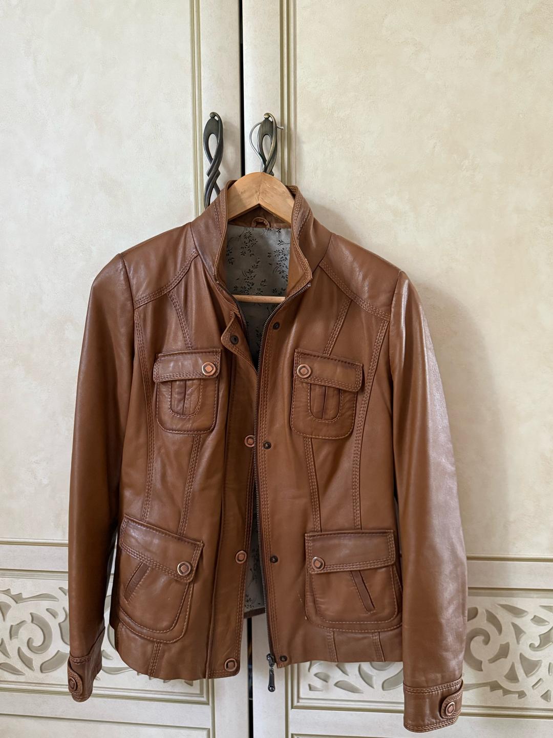 Нет бренда Кожаная куртка — фото 2